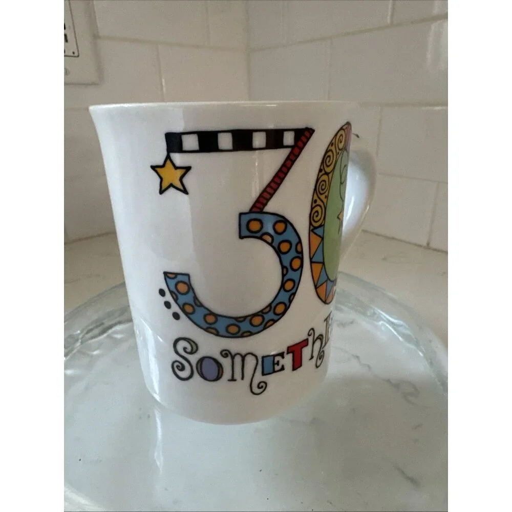 Thrilled to be 30 Something Years Old Coffee Mug by Lorrie Veasey
